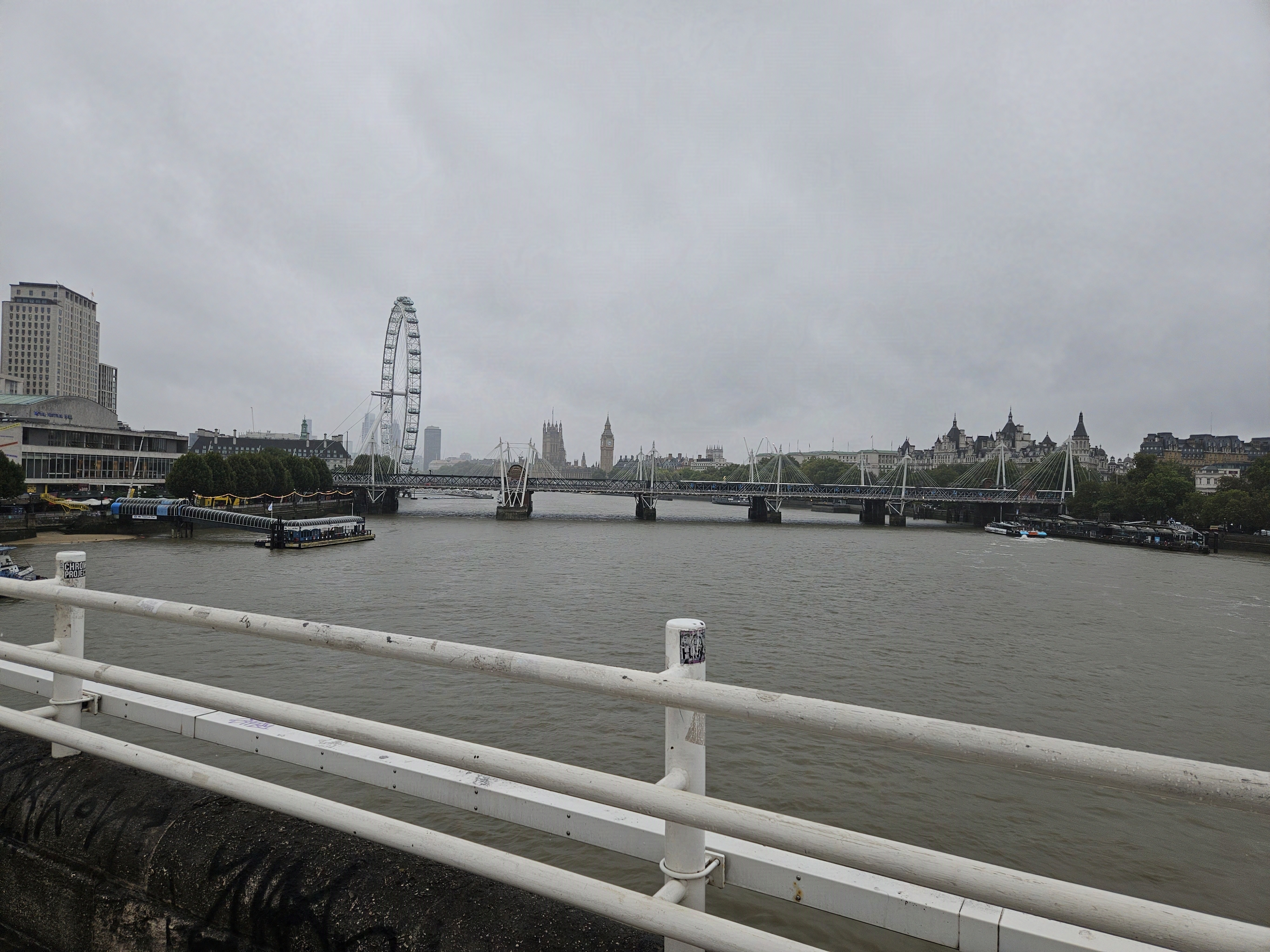 Picture of the London Eye from the Waterloo Bridge