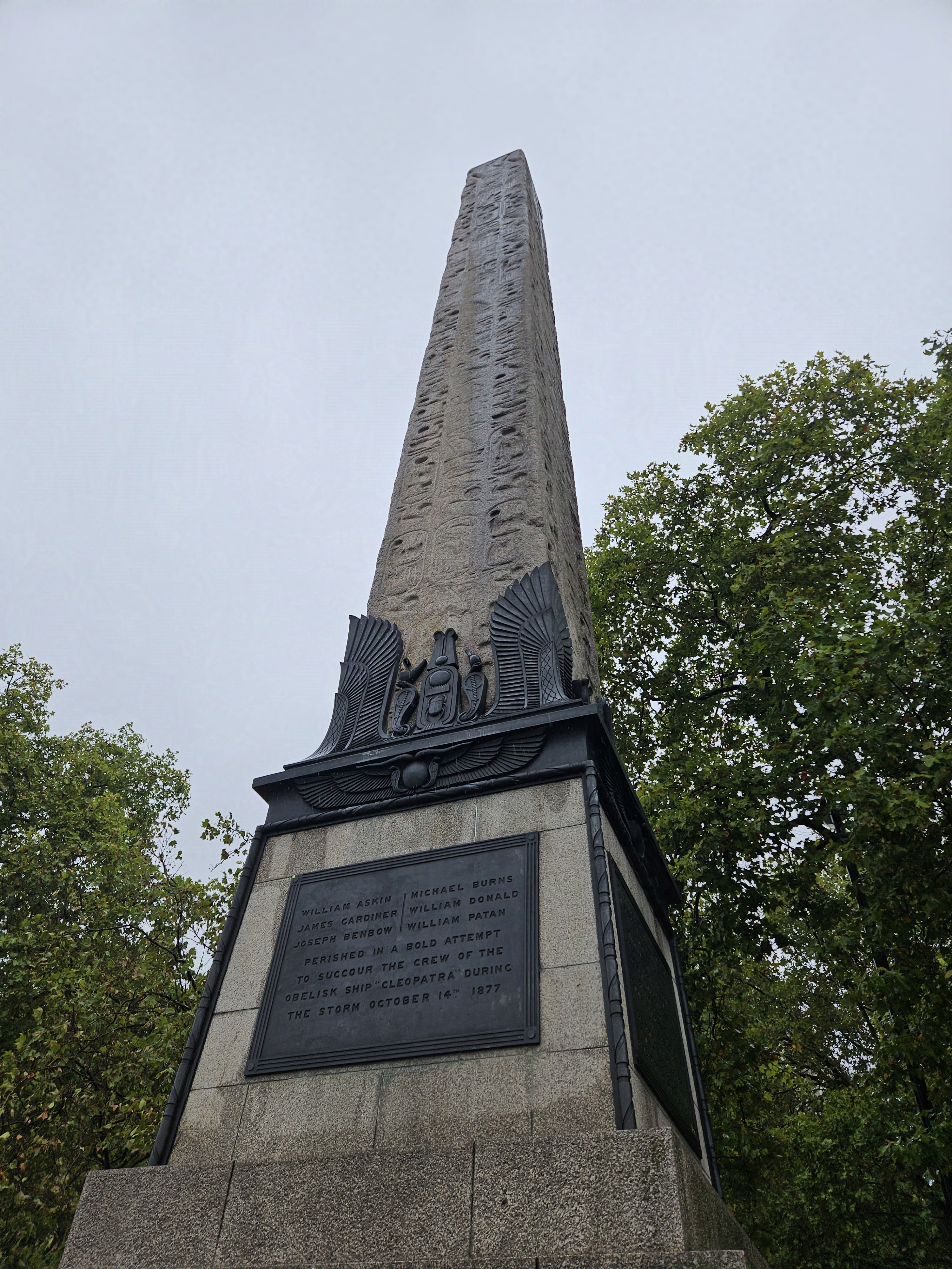 Picture of Cleopatra’s needle in London
