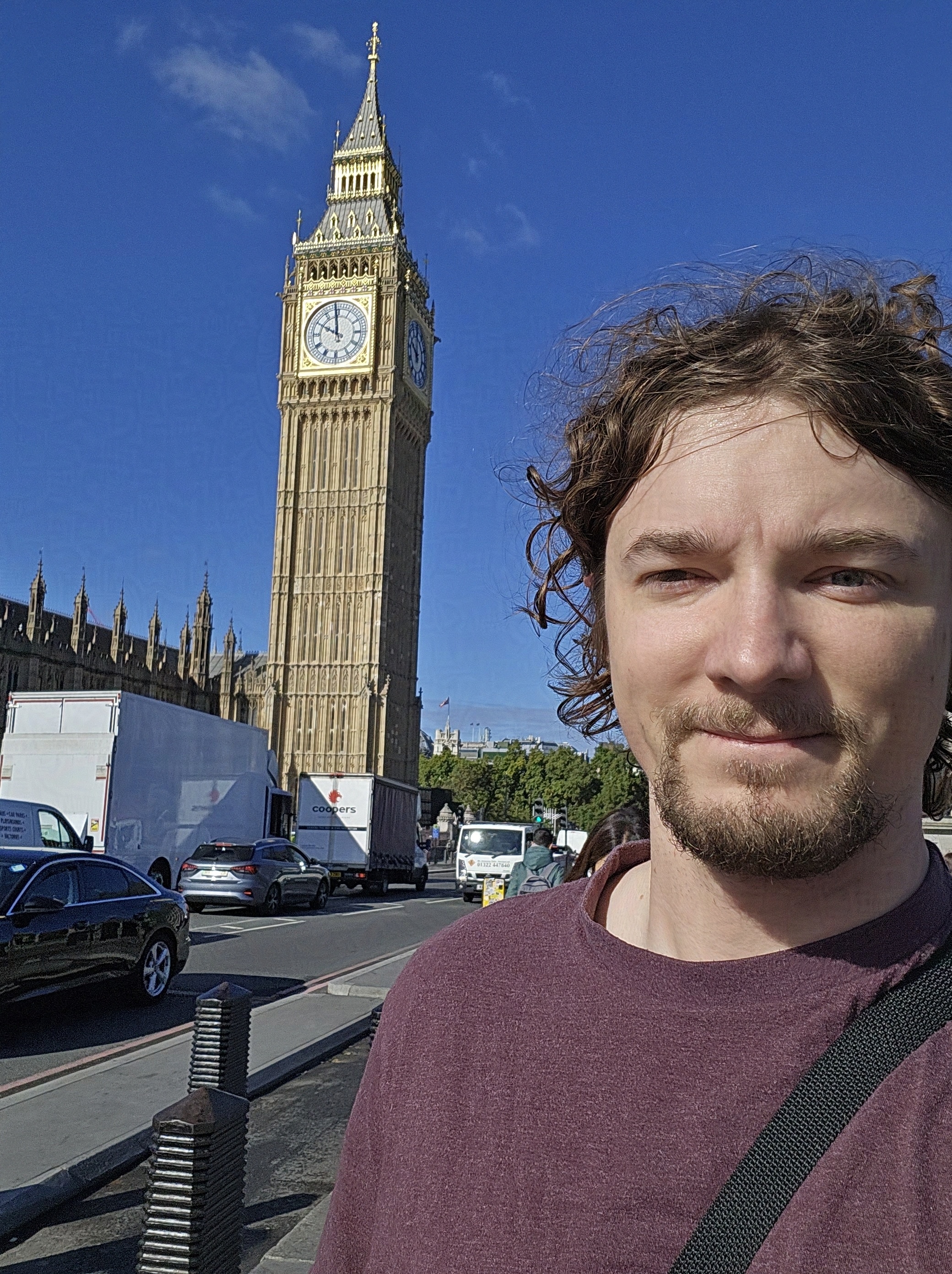 Picture of me with Big Ben in the background